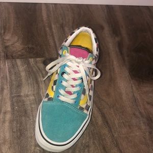 Vans Old Skool Checkerboard Skate Shoes